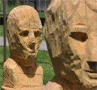 bayerische Holzbildhauer zeigen Gesicht bayerische Holzbildhauer zeigen Gesicht